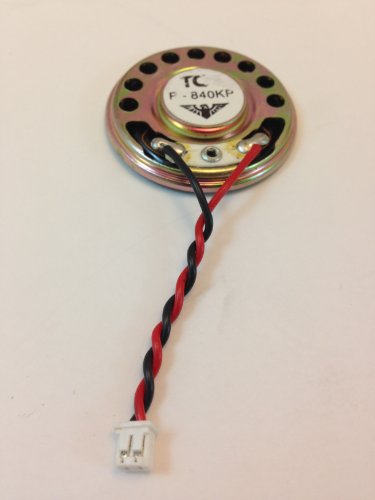 TCC 40mm Speaker Ultra Slim Round W/Leads & Plug 0.25 WATT @ 8 OHMS