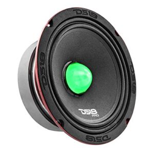 ds18 pro-x6.4bmrgb loudspeaker with rgb light bullet – 6.5″, midrange, 500w max, 250w rms, 4 ohms – premium quality audio door speakers for car or truck stereo sound system (1 speaker)