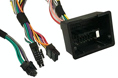 Carxtc Car Radio Electronic Wire Harness, Antenna Adapter, Integrated Steering Wheel Control, Maintains Onstar and Back up Camera When Installing an Aftermarket Stereo