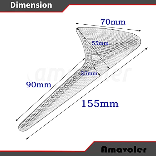 amavoler Turn Signal Side Camera Protection Cover Fit for Tesla Model 3 Model Y, Perfect Decoration Accessories for Your Side Camera. (Matt Carbon Fiber Pattern)