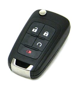 oem electronic 4-button remote flip key fob compatible with chevrolet gmc (fcc id: oht01060512)