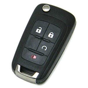 OEM Electronic 4-Button Remote Flip Key Fob Compatible With Chevrolet GMC (FCC ID: OHT01060512)