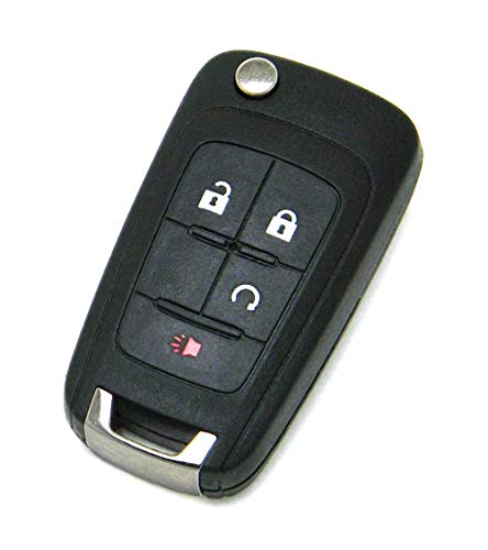 OEM Electronic 4-Button Remote Flip Key Fob Compatible With Chevrolet GMC (FCC ID: OHT01060512)