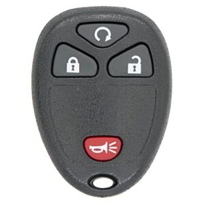 keyless2go replacement for new keyless entry with remote start car key fob for select vehicles with 15114374 kobgt04a