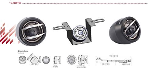 PIONEER TS-A300TW 20mm 450 Watt Component Tweeter