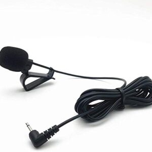 Car Microphone 2.5 mm Mic Compatible for Pioneer AVH-2400NEX,AVH-1400NEX,AVH-201EX,AVH-200EX,MVH210EX,AVH-4200NEX,AVH-2500NEX,AVH-290bt,AVH-x390bs,AVH-X2800BS Car Stereo CD DVD Player Radio Navigation