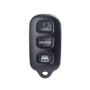 anglewide car key fob keyless entry remote replacement for 04-10 for toyota 4runner sequoia (fcc hyq1512p) 4 buttons 1pad