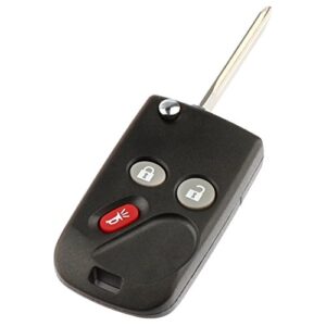 flip key fob remote fits buick rainier / chevy trailblazer / gmc envoy / isuzu ascender / oldsmobile bravada (15008008)