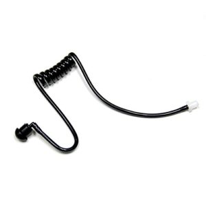 MaximalPower Twist On Replacement Black Coiled Acoustic Tube for Two-Way Radio Surveillance and Listen Only Earpiece (1 Pack)