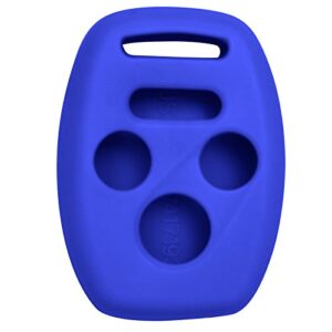 keyless2go replacement for silicone cover protective case for 4 button remote keys kr55wk49308 mlbhlik-1t oucg8d-380h-a (1 pack) – blue