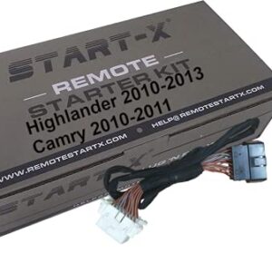 Start-X Remote Start Kit for Highlander 2010-2013 & Camry 2010-2011, G Key Only || Plug N Play