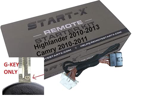 Start-X Remote Start Kit for Highlander 2010-2013 & Camry 2010-2011, G Key Only || Plug N Play