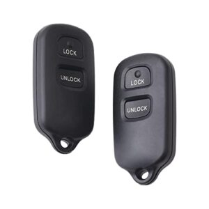 ocestore 2pcs hyq12bbx car key fob keyless control entry remote hyq12ban 2 button vehicles replacement compatible with fj cruiser echo prius rav4 tundra 89742-0c020 89742-20200
