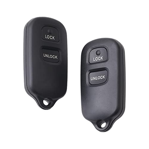 OCESTORE 2Pcs HYQ12BBX Car Key Fob Keyless Control Entry Remote HYQ12BAN 2 Button Vehicles Replacement Compatible with FJ Cruiser Echo Prius Rav4 Tundra 89742-0C020 89742-20200