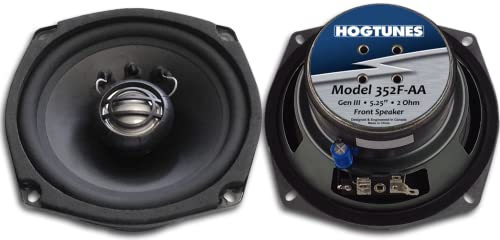 Hogtunes 352F-AA 5.25" Replacement Front Speakers (for 2006-2013 Harley-Davidson FLH Touring Models)…