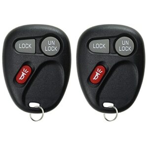 keylessoption keyless entry remote control car key fob replacement for 15732803 (pack of 2)
