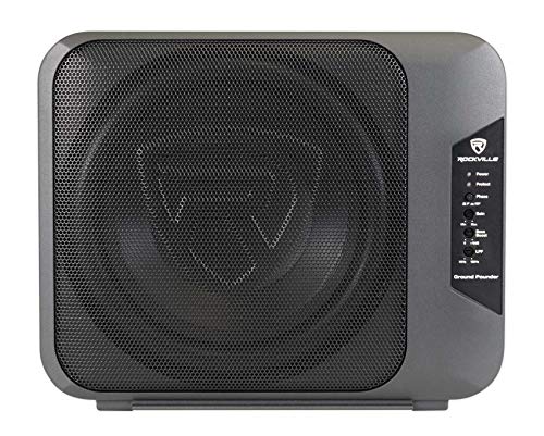 Rockville Ground Pounder 800w Powered Dual 10" Car Subwoofer/Aluminum Enclosure