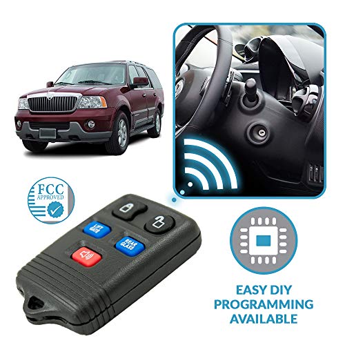 Keyless2Go Replacement for Keyless Entry Remote Car Key Fob 2003 2004 2005 2006 2007 Lincoln Navigator That Use CWTWB1U551