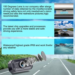 AMTIFO Wireless Backup Camera Car Truck HD 1080P 7 Inch Monitor Easy Install Rear View Camera System 2 Channels Color Night Vision A19