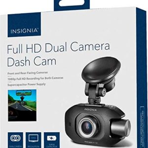 Insignia - Front and Rear Camera Dash Cam - Black