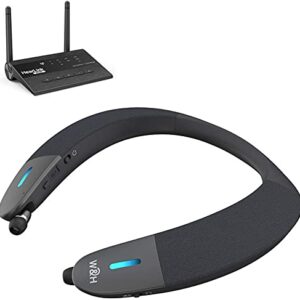 BeHear Proxy & HearLink Personal Sound System | TV Bluetooth Audio Transmitter | Wearable, Lightweight, Hands Free & Wireless Neck Speaker | Retractable Ear Buds Plugs