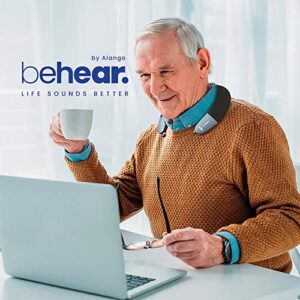 BeHear Proxy & HearLink Personal Sound System | TV Bluetooth Audio Transmitter | Wearable, Lightweight, Hands Free & Wireless Neck Speaker | Retractable Ear Buds Plugs