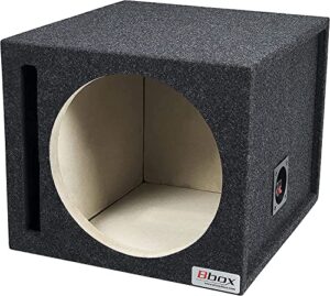 bbox 12svsc single vented 12 inch subwoofer box – premium subwoofer box improves audio quality, sound & bass – car subwoofer boxes & enclosures with nickel finish terminals