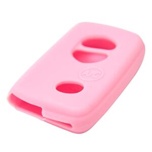 Keyless2Go Replacement for New Silicone Cover Protective Case for Smart Prox Keys with FCC HYQ14AAB - Pink