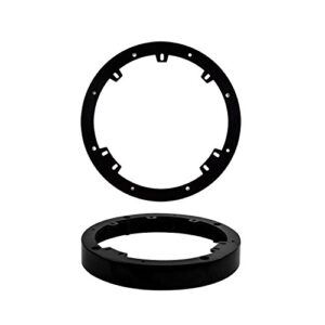 metra electronics – universal 1 inch spacer rings – 6 to 6.75 inch (82-4301) metra speaker adaptors, black