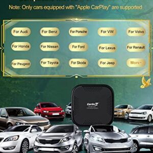 CarlinKit Ai Box CarPlay,Android System+Wireless CarPlay Adapter,Android Auto Wireless 8 Cord,4+64G,4G Cellular,Wireless Android Auto,Built-in Navigation,fit for car from 2017 to Now