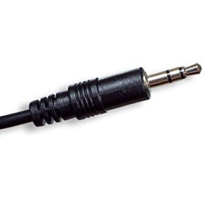 Cablelera 3.5mm Stereo M/1', 28AWG Audio Cable, Black (ZCUUFEMM-01)