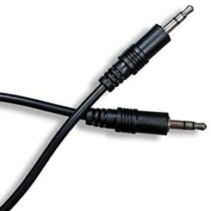 Cablelera 3.5mm Stereo M/1', 28AWG Audio Cable, Black (ZCUUFEMM-01)