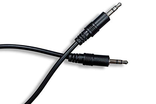 Cablelera 3.5mm Stereo M/1', 28AWG Audio Cable, Black (ZCUUFEMM-01)