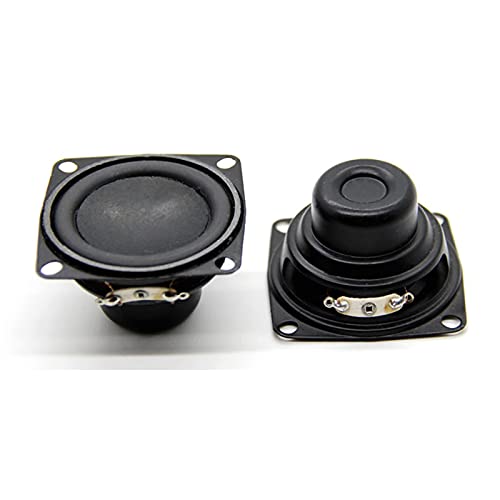 ADUCI 2PCS 2 Inch 4Ohm 10W Subwoofer Multimedia W Fixed Hole Home Audio Sound Speaker DIY 53mm Deep Bass Magnetic Loudspeaker (Size : 2pcs)