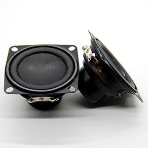 ADUCI 2PCS 2 Inch 4Ohm 10W Subwoofer Multimedia W Fixed Hole Home Audio Sound Speaker DIY 53mm Deep Bass Magnetic Loudspeaker (Size : 2pcs)