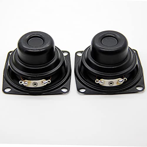 ADUCI 2PCS 2 Inch 4Ohm 10W Subwoofer Multimedia W Fixed Hole Home Audio Sound Speaker DIY 53mm Deep Bass Magnetic Loudspeaker (Size : 2pcs)