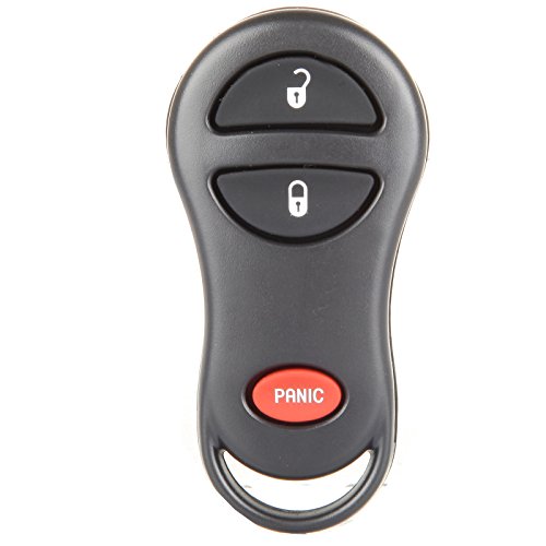 cciyu X 1 Flip Key Fob 3 buttons Replacement for 99-04 for Jeep for Cherokee for Grand for Cherokee for Dodge for Dakota for Durango for Ram 1500 for Ram 2500 for Ram 3500 Series with GQ43VT9T