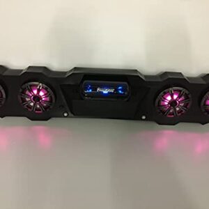 SD PIONEER1KRGB - Pioneer 1000 Stereo Radio System BT UTV Side by Side Color Changing Lights