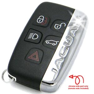 Compatible with Jaguar and Land Rover Range Rover Remote fits 2011-2020 Key Fob E-Pace F-Pace F-Type XE XF XJ LR2 LR4 Evoque Sport - Chrome Cover ONLY