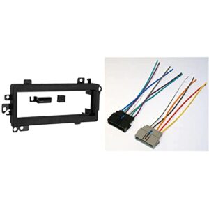 metra 99-6700 dash kit for ford/chry/jeep 74-03 & scosche cr01b power 4 speaker connector for chrysler, 1984-up