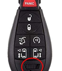 KAWIHEN Key Fob Skin Replacement for 2008-2015 Town and Country 2008-2019 Dodge Grand Caravan IYZ-C01C M3N5WY783X 56046708AB