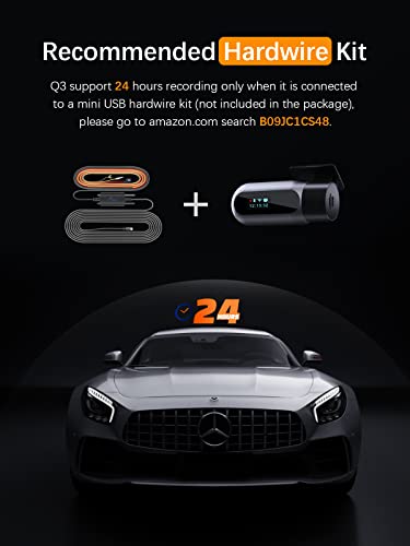 Dash Cam WiFi FHD 1080P Car Camera, Front Dash Camera for Cars, Mini Dashcams for Cars with Night Vision, 24 Hours Parking Mode, WDR, Loop Recording, G-Sensor, APP, Support 128GB Max