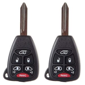 eccpp keyless entry remote key fob 2pcs uncut 315mhz replacement fit for 2004 2005 2006 2007 for chrysler town & country for dodge for grand for caravan for dodge for caravan m3n5wy72xx