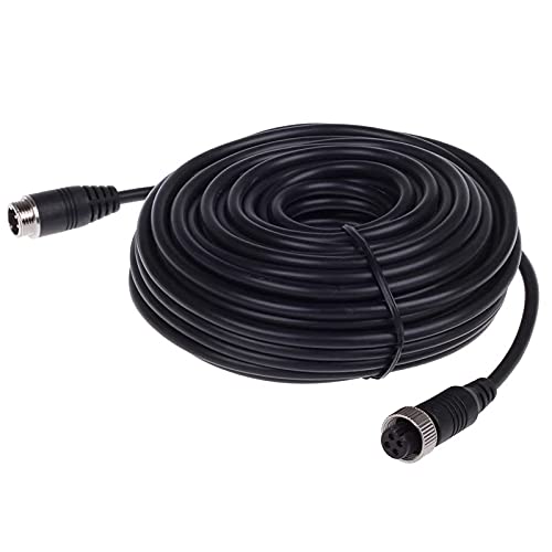 Fookoo 5 Meter/16FT 4-Pin Extended Cable for Wired Backup Camera (D4P5M)