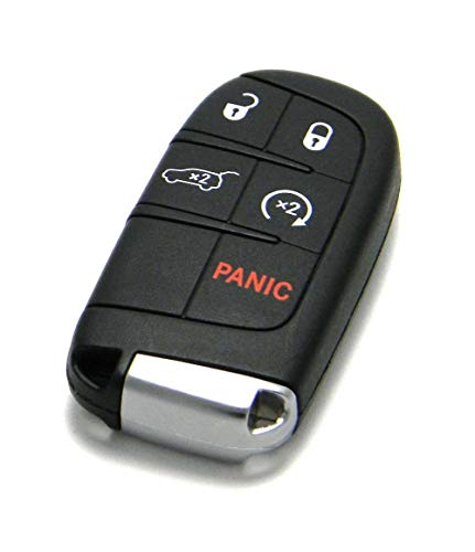 OEM Electronic 5-Button Smart Key Fob Remote Compatible with 2014-2022 Jeep Grand Cherokee (FCC ID: M3N-40821302, P/N: 68143505)