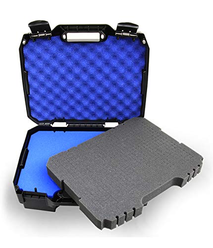 Casematix Customizable 2 Way Radio Case Fits Walkie Talkies and CB Radios Compatible with Arcshell , Baofeng , Midland , Motorola Talkabout , Retevis and Uniden and More