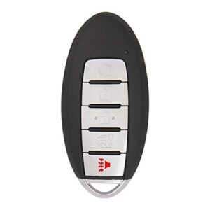keyless2go replacement for 5 button proximity smart key for nissan kr5s180144014 / ic 204 / 285e3-5aa5a
