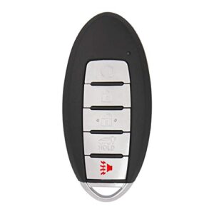 Keyless2Go Replacement for 5 Button Proximity Smart Key for Nissan KR5S180144014 / IC 204 / 285E3-5AA5A