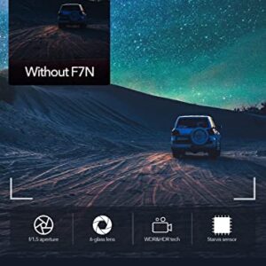 REDTIGER F7N 4K Dual Dash Cam Built-in WiFi GPS Front 4K/2.5K and Rear 1080P Dual Dash Camera for Cars,3.18 inch Display,170 Deg Wide Angle Dashboard Camera Recorder,Support 256GB Max