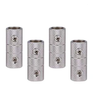 8 gauge wire coupler terminal butt connector (4pcs) car audio stereo power or ground wire splice coupler – nickel plated